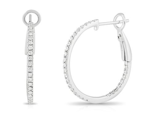 Diamond Hoop Earrings (2)