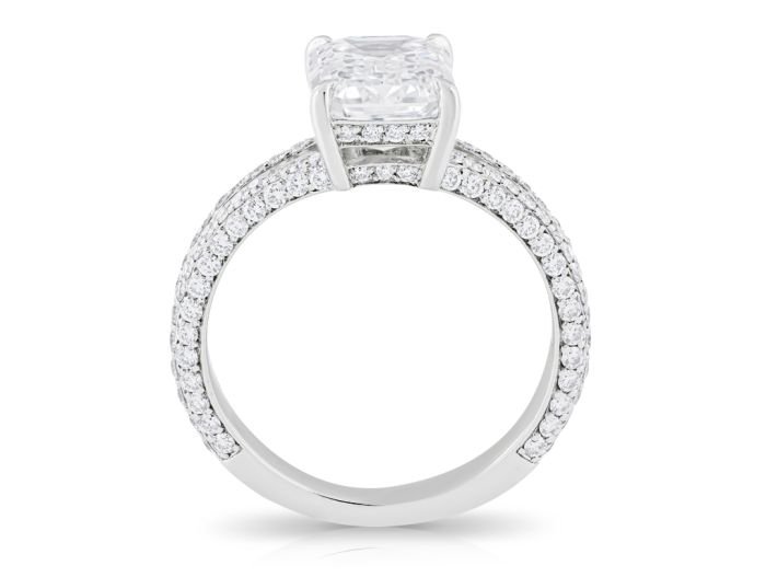 Emerald Cut Diamond Ring - Image 3