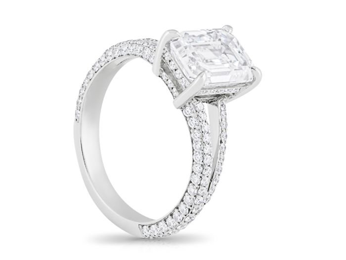 Emerald Cut Diamond Ring - Image 2