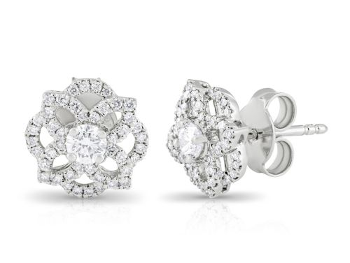 Floral Diamond Earrings (2)