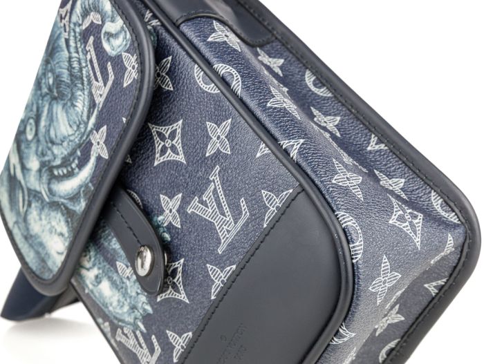 Louis Vuitton Messenger Bag Limited Edition Chapman Savane Monogram Canvas BB Bag - Image 3