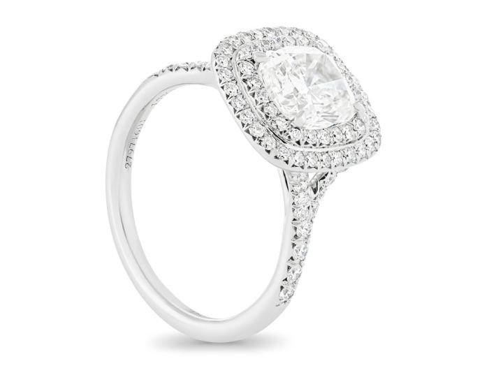 Tiffany Soleste Cushion-cut Double Halo Ring - Image 2