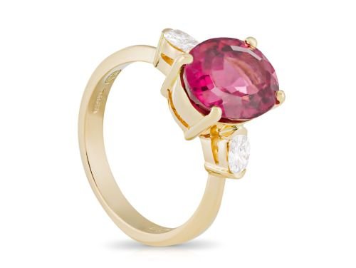 Tourmaline & Diamond Ring (2)