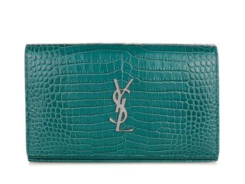 Yves Saint Laurent Kate Croc Embossed Bag