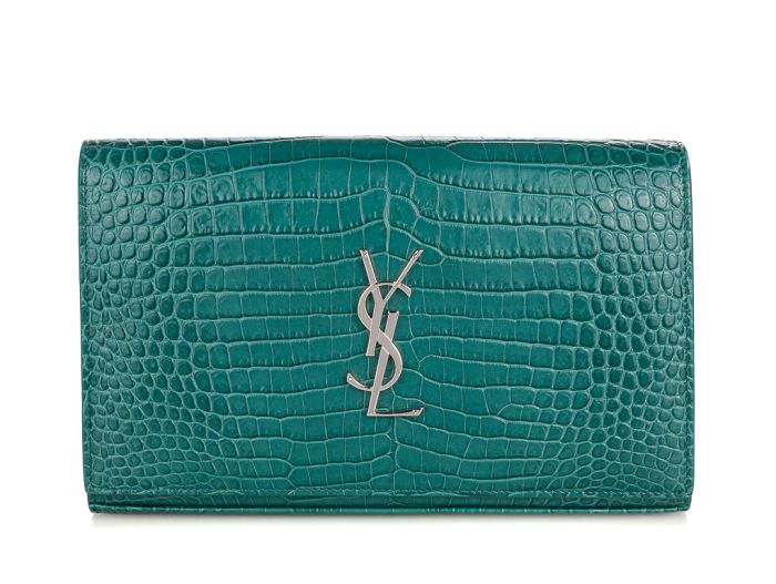 Yves Saint Laurent Kate Croc Embossed Bag