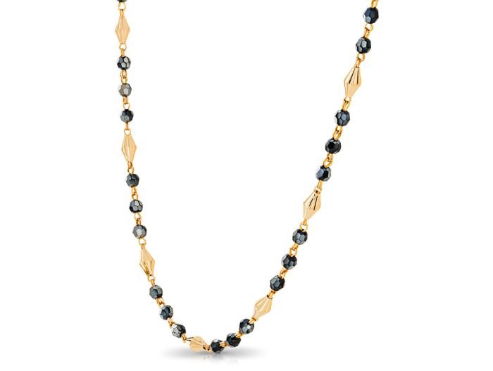 Black and yellow Beed Necklace - Image 3