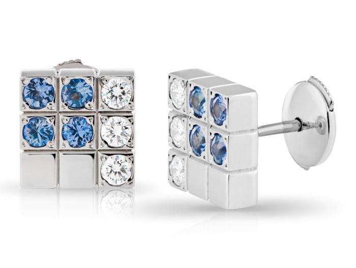 Cartier Lanieres Sapphire Diamond Earrings - Image 2