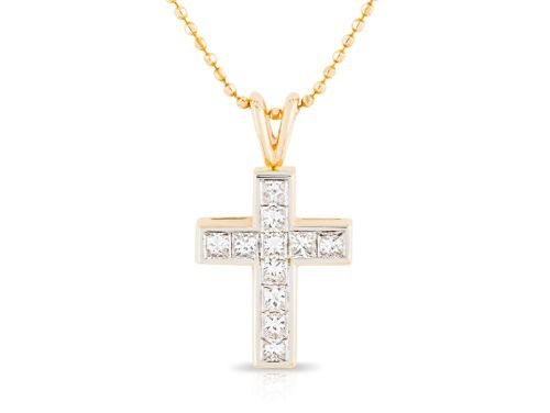 Diamond Cross on Chain (1)