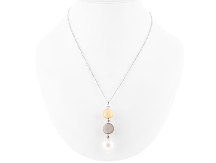 Pearl & Diamond Pendant - Image 3
