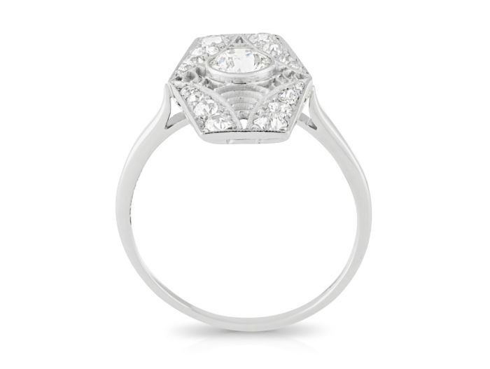 Platinum Art Deco Diamond Ring (3)