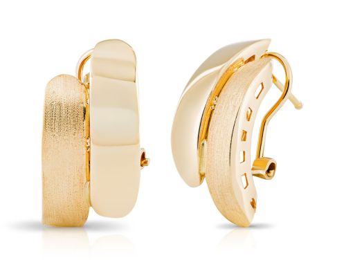 Wide Half Hoop Earrings (2)