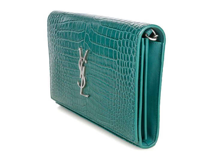 Yves Saint Laurent Kate Croc Embossed Bag - Image 4