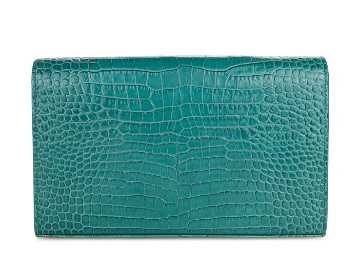 Yves Saint Laurent Kate Croc Embossed Bag - Image 5