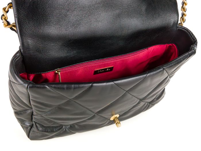 Chanel Black Lambskin Maxi 19 Single Flap Bag - Image 3