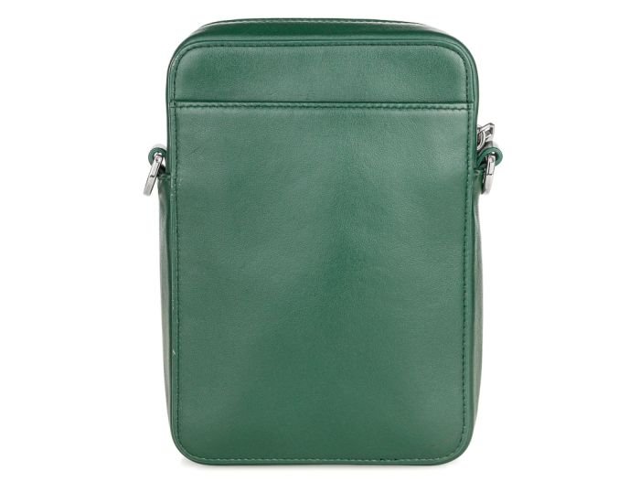 Christian Dior Oblique World Tour Green Leather Messenger Pouch - Image 3