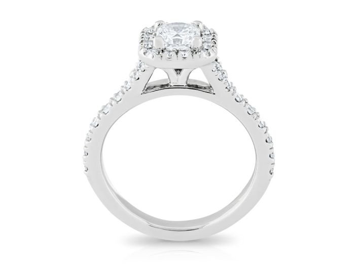 Diamond Halo Platinum Ring (3)