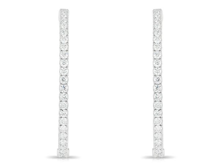 Diamond Hoop Earrings (1)