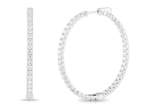 Diamond Hoop Earrings (2)