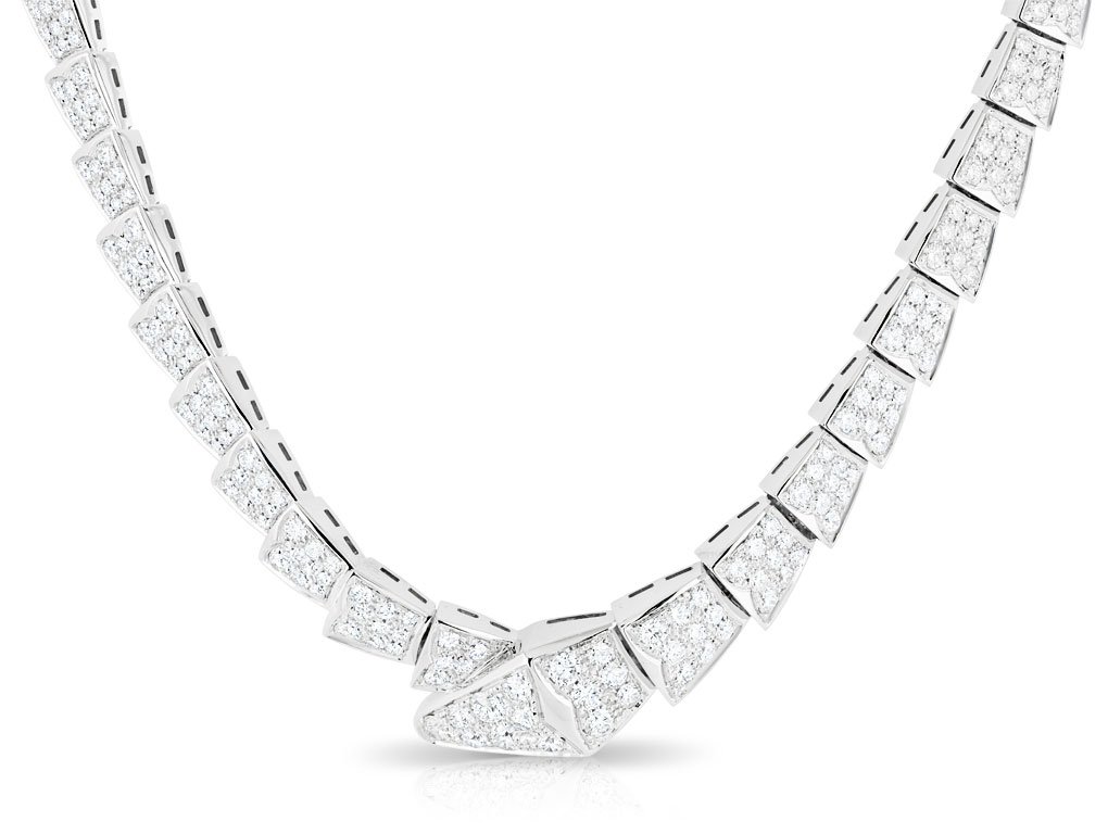 Diamond Snake Necklace