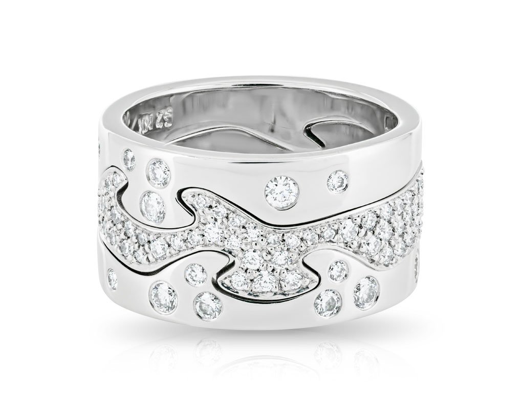 Georg Jensen Diamond Fusion 18ct White Gold Ring