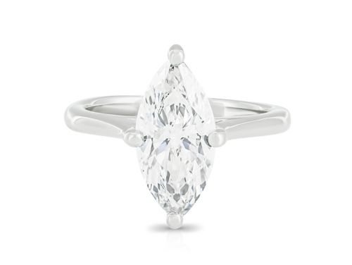 Laboratory Grown Marquise 2.20 ct Platinum Diamond Ring