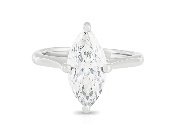Laboratory Grown Marquise 2.20 ct Platinum Diamond Ring
