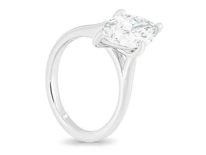 Laboratory Grown Marquise 2.20 ct Platinum Diamond Ring - Image 2