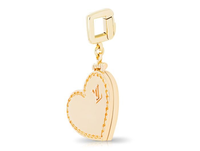 Louis Vuitton Gold Heart Locket Charm - Image 2