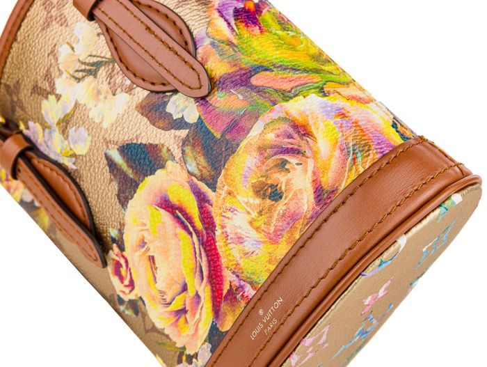 Louis Vuitton Gold Leather Garden Nano Bucket Shoulder Bag - Image 4