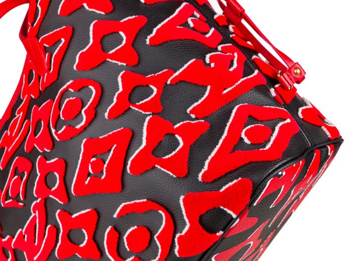 Louis Vuitton Limited Edition Urs Fischer Tufted Neverfull MM Bag - Image 5