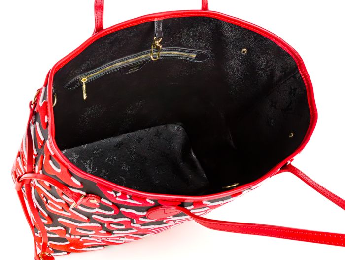 Louis Vuitton Limited Edition Urs Fischer Tufted Neverfull MM Bag - Image 2