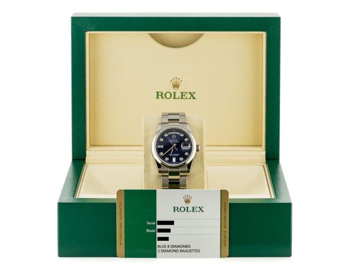 Rolex Day-Date 36mm 18ct white Gold Watch - Image 5
