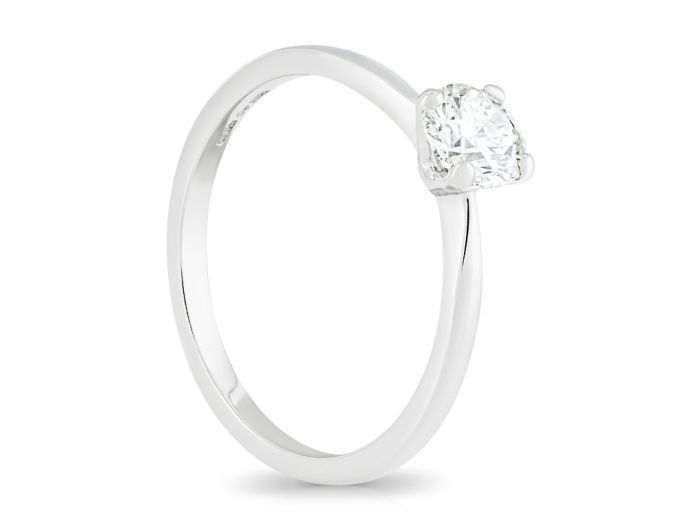 Diamond Solitaire 0.70ct 18ct White Gold Ring - Image 2