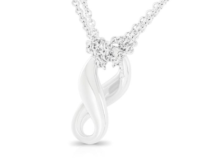 Tiffany & Co Infinity Necklace and Earring Sterling Silver Set - Image 4