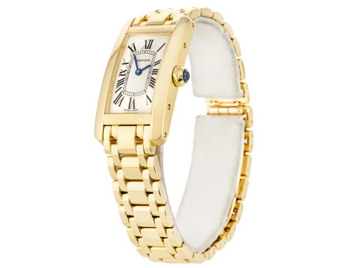 Cartier Tank Américaine Yellow Gold Watch - Image 2
