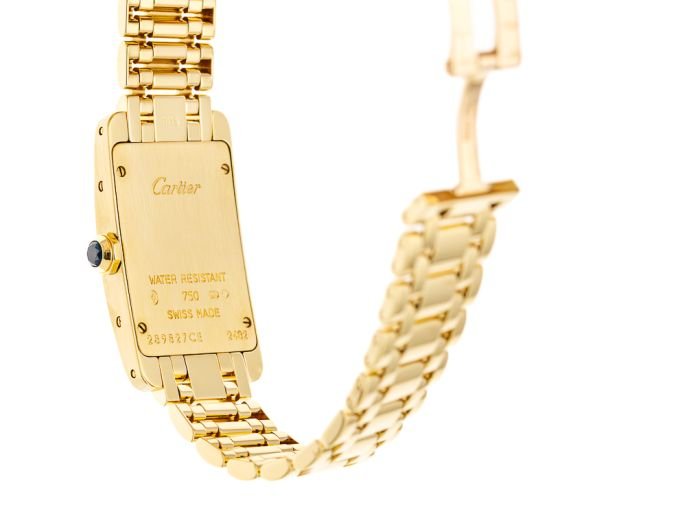 Cartier Tank Américaine Yellow Gold Watch - Image 4