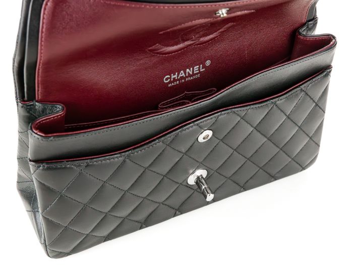 Chanel Black Lambskin Medium Double Flap Bag - Image 5
