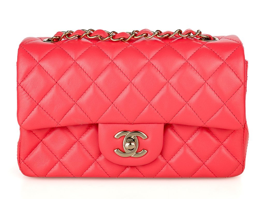 Chanel Pink Mini Rectangular Single Flap Bag (2)