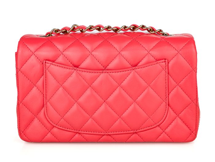 Chanel Pink Mini Rectangular Single Flap Bag - Image 3