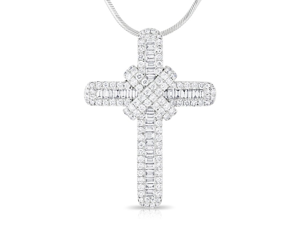 Diamond Cross 1.96ct Necklace (1)