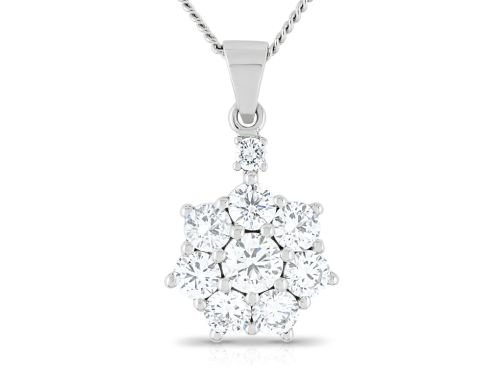 Diamond Star Pendant on Chain (1)