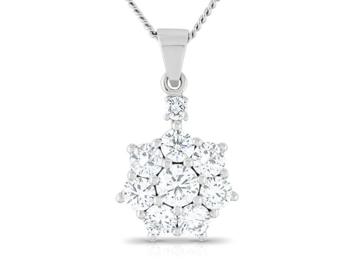 Diamond Star Pendant on Chain (1)