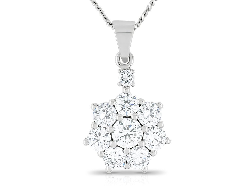 Diamond Star Pendant on Chain (1)