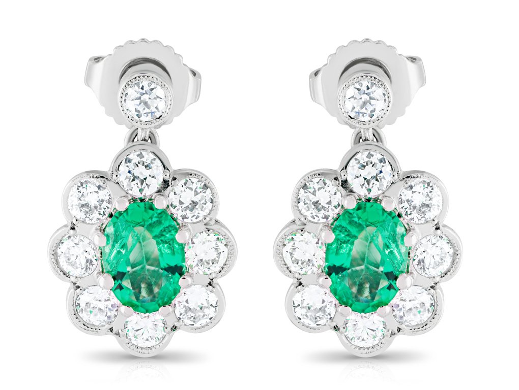Emerald & Diamond Earrings (1)