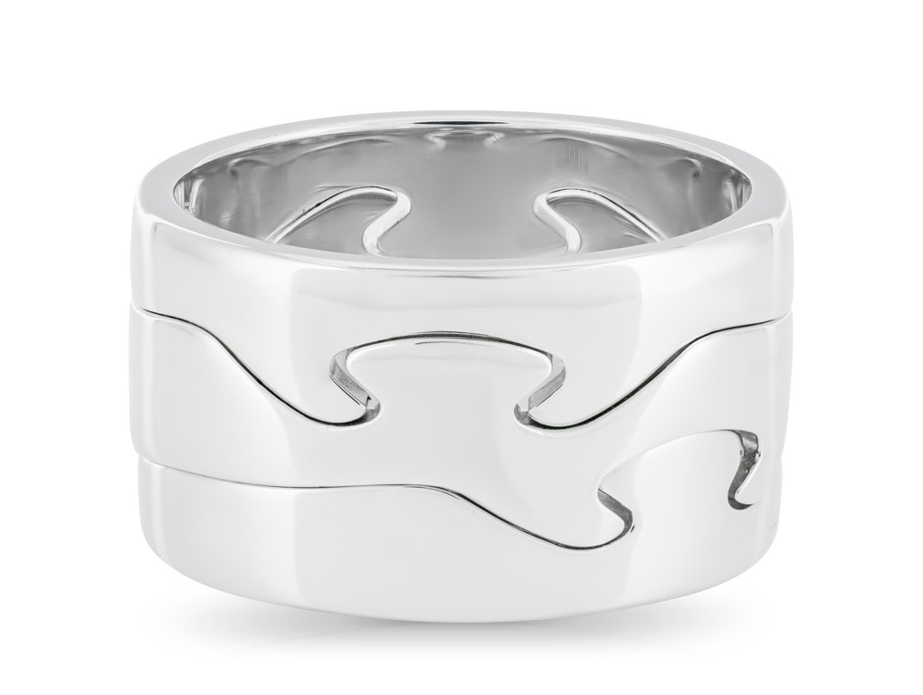 Georg Jensen Fusion 18 ct White Gold Ring (1)