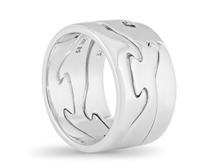 Georg Jensen Fusion 18 ct White Gold Ring - Image 2