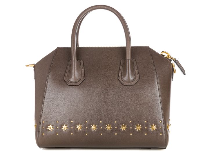 Givenchy Brown Small Leather Star Antigona Bag - Image 4