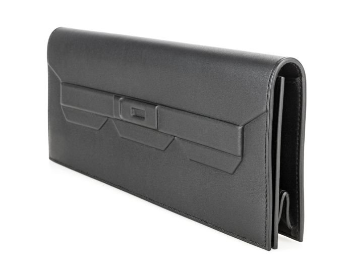 Hermes Black Swift Leather Shadow Bag - Image 2