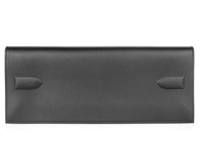 Hermes Black Swift Leather Shadow Bag - Image 3