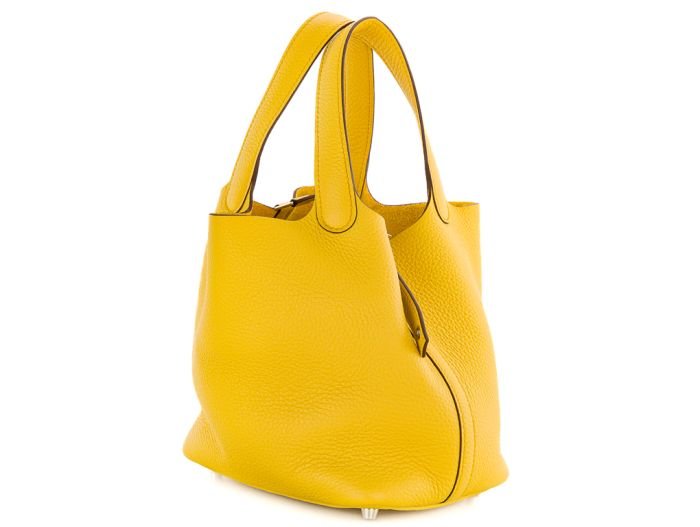 Hermes Picotin 18 Sun Clemence Bag - Image 2